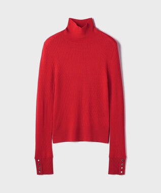 GRACE CONTINENTAL ウールハイゲージニットトップ レッド