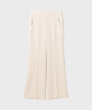 GRACE CONTINENTAL リネンサテンフレアパンツ キナリ