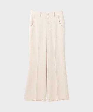 GRACE CONTINENTAL リネンサテンフレアパンツ キナリ