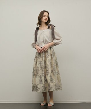 GRACE CONTINENTAL カラミ2wayジャケット ベージュ