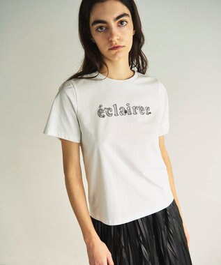 GRACE CONTINENTAL ラメロゴTee ホワイト