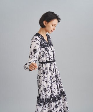 バイカラープリントティアードワンピース / GRACE CONTINENTAL | GRACE  