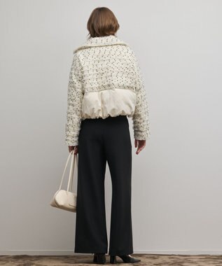 GRACE CONTINENTAL ツイードダウンジャケット キナリ