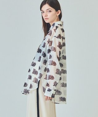 GRACE CONTINENTAL シアーCatブラウス キナリ