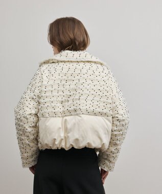 GRACE CONTINENTAL ツイードダウンジャケット キナリ