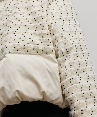 GRACE CONTINENTAL ツイードダウンジャケット キナリ