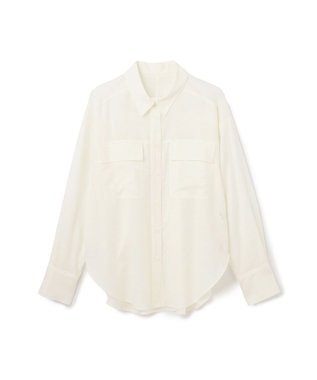 GRACE CONTINENTAL トリアセリネンオーバーシャツ ホワイト
