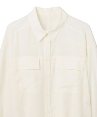 GRACE CONTINENTAL トリアセリネンオーバーシャツ ホワイト