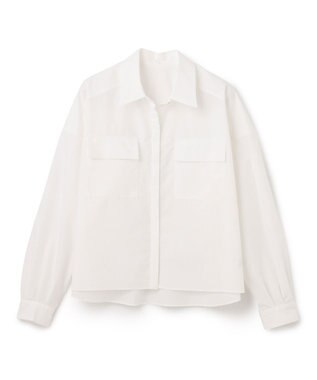 GRACE CONTINENTAL バックコンシャスシャツ ホワイト