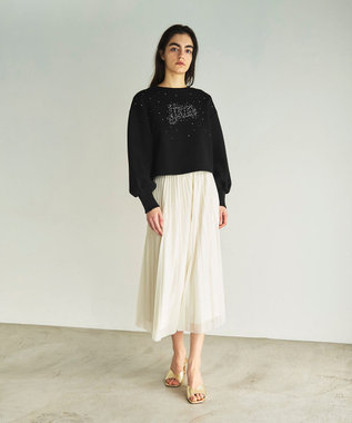 GRACE CONTINENTAL ロゴカットトップ ブラック