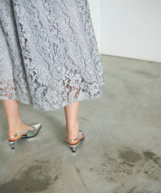 GRACE CONTINENTAL レースドレス グレー