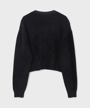 GRACE CONTINENTAL モールニットカーディガン ブラック