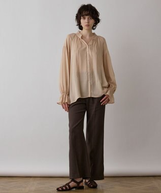 GRACE CONTINENTAL レースキャミ付カフタンブラウス ピンク