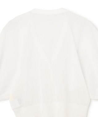 GRACE CONTINENTAL ラメシアードルマンニットカーディガン ホワイト