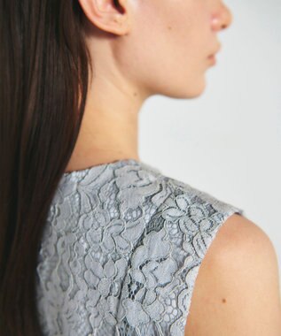 GRACE CONTINENTAL レースドレス グレー
