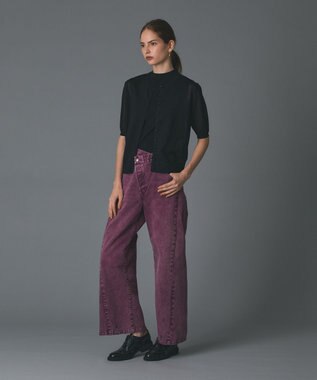 GRACE CONTINENTAL ラップ2wayデニムパンツ ボルドー