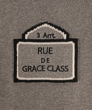 GRACE CONTINENTAL ロゴモチーフラメノースリーブ ブラウン