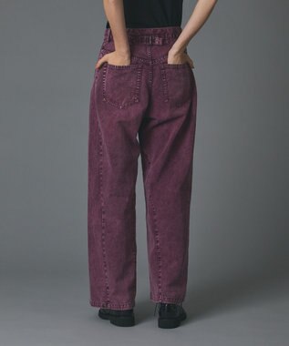 GRACE CONTINENTAL ラップ2wayデニムパンツ ボルドー