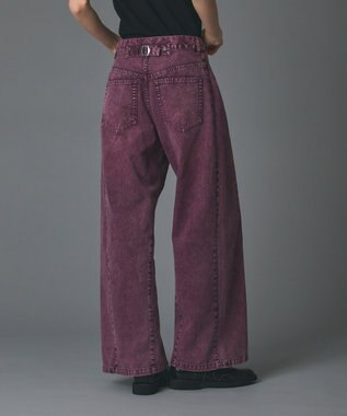 GRACE CONTINENTAL ラップ2wayデニムパンツ ボルドー