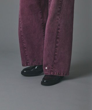 GRACE CONTINENTAL ラップ2wayデニムパンツ ボルドー