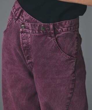 GRACE CONTINENTAL ラップ2wayデニムパンツ ボルドー