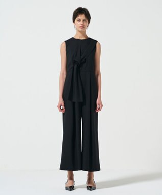 GRACE CONTINENTAL リボンサロペット ブラック