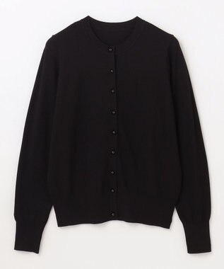 GRACE CONTINENTAL クルーニットカーディガン ブラック