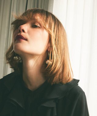 GRACE CONTINENTAL MOY paris Aria ピアス ホワイト