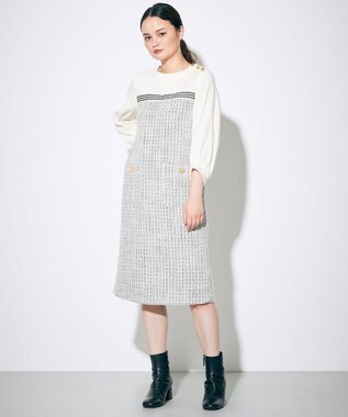 チェックジャージワンピース Grace Continental Grace Continental グレースコンチネンタル 通販 チェックジャージワンピース Grace Continental Grace Continental グレースコンチネンタル 通販