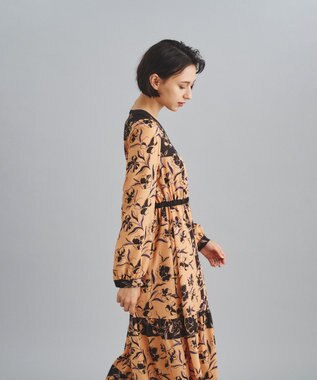 バイカラープリントティアードワンピース / GRACE CONTINENTAL | GRACE  