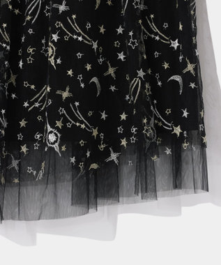 GRACE CONTINENTAL スペースembチュールスカート ブラック