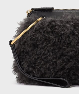 GRACE CONTINENTAL ORSETTO MORBIDO BAG ブラック