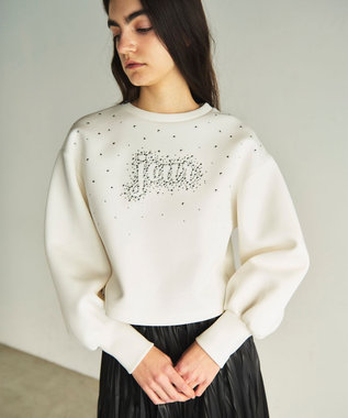 GRACE CONTINENTAL ロゴカットトップ ホワイト