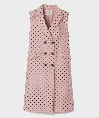 GRACE CONTINENTAL ドットジレドレス ピンク