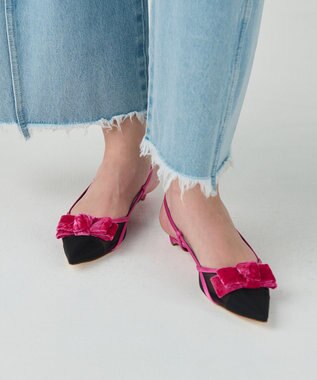 GRACE CONTINENTAL Rupert Sanderson メッシュサンダル ピンク