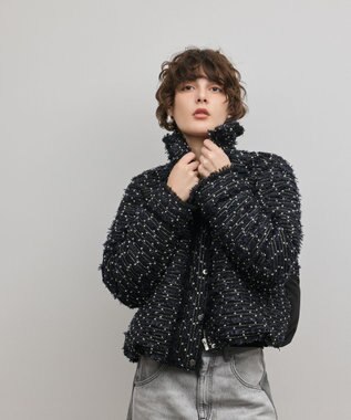 GRACE CONTINENTAL ツイードダウンジャケット