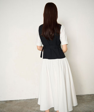 GRACE CONTINENTAL レイヤードコンビワンピース ブラック