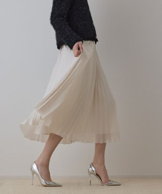 GRACE CONTINENTAL メッシュプリーツスカート