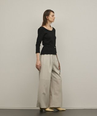 GRACE CONTINENTAL テレコカットトップ ブラック