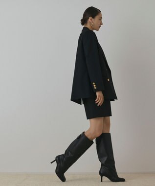 GRACE CONTINENTAL バックベンツダブルジャケット ブラック