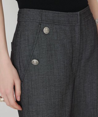 GRACE CONTINENTAL シャンブレーマリンパンツ グレー
