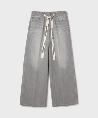 GRACE CONTINENTAL 10ozムラ糸デニムパンツ グレー