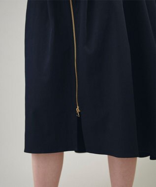 GRACE CONTINENTAL ジップディテールワンピース ブラック