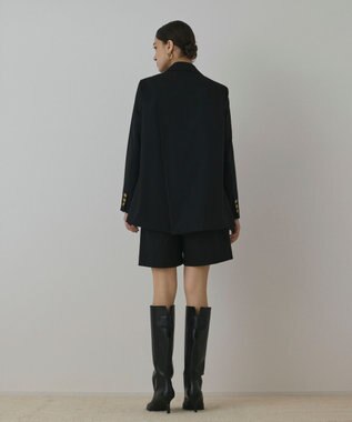 GRACE CONTINENTAL バックベンツダブルジャケット ブラック