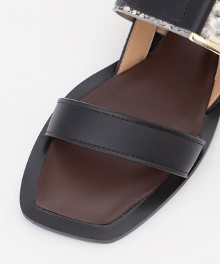 GRACE CONTINENTAL CORSO ROMA パイソンサンダル ブラック