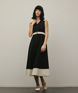 GRACE CONTINENTAL ジャージワンピース ブラック