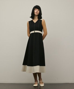 GRACE CONTINENTAL ジャージワンピース ブラック