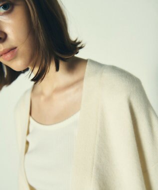 GRACE CONTINENTAL メリノウールニットカーディガン ホワイト