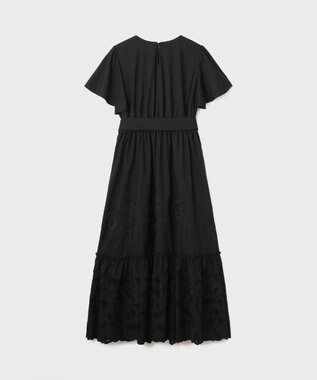 GRACE CONTINENTAL カットワーク刺繍ワンピース ブラック