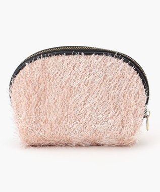 GRACE CONTINENTAL Fabricシェルポーチ-AW ピンク